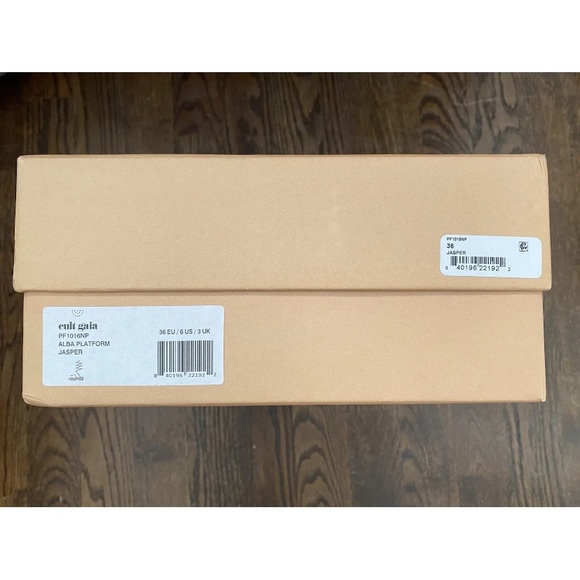 NIB Cult Gaia Alba Jasper Leather Coil Wrap Platform Wedge Sandals Pumps 36 $498 - Picture 10 of 10